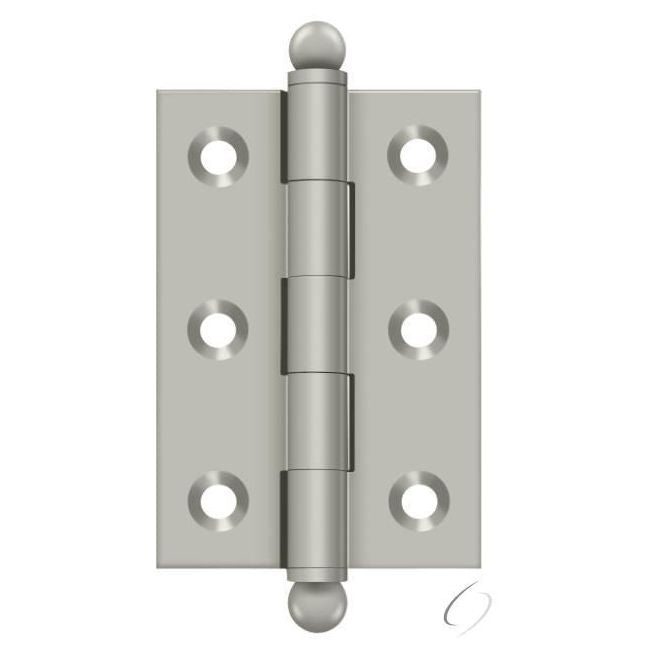 CH2517U15 2-1/2" x 1-11/16" Hinge; with Ball Tips; Satin Nickel Finish