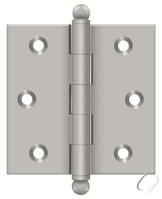 CH2525U15 2-1/2" x 2-1/2" Hinge; with Ball Tips; Satin Nickel Finish
