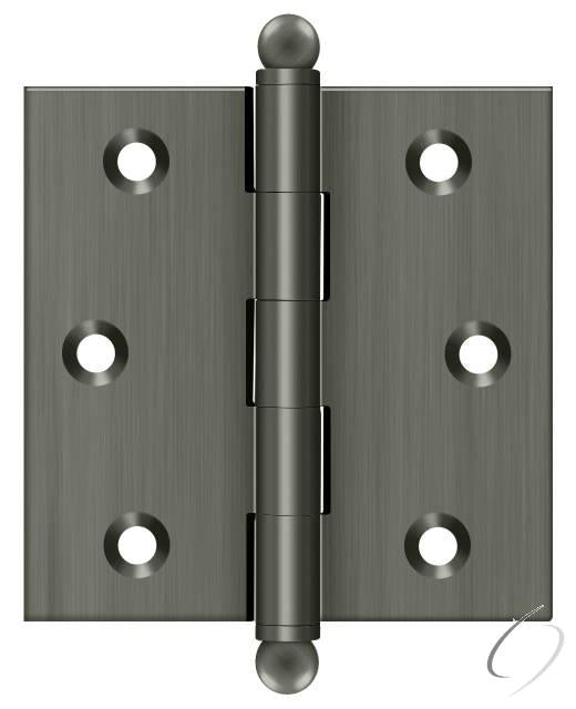 CH2525U15A 2-1/2" x 2-1/2" Hinge; with Ball Tips; Antique Nickel Finish