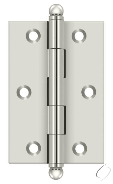 CH3020U14 3" x 2" Hinge; with Ball Tips; Bright Nickel Finish