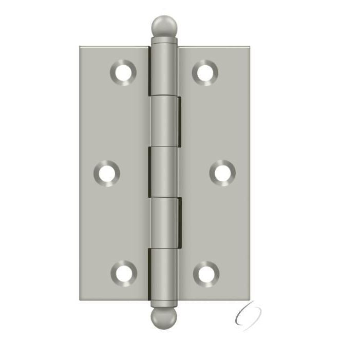 CH3020U15 3" x 2" Hinge; with Ball Tips; Satin Nickel Finish