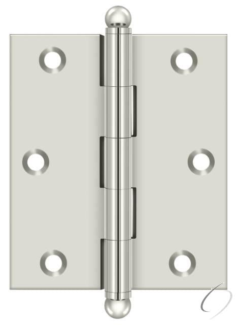 CH3025U14 3" x 2-1/2" Hinge; with Ball Tips; Bright Nickel Finish