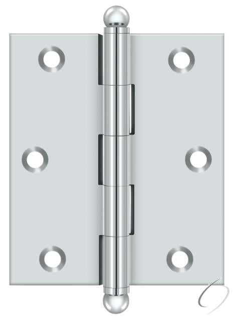 CH3025U26 3" x 2-1/2" Hinge; with Ball Tips; Bright Chrome Finish