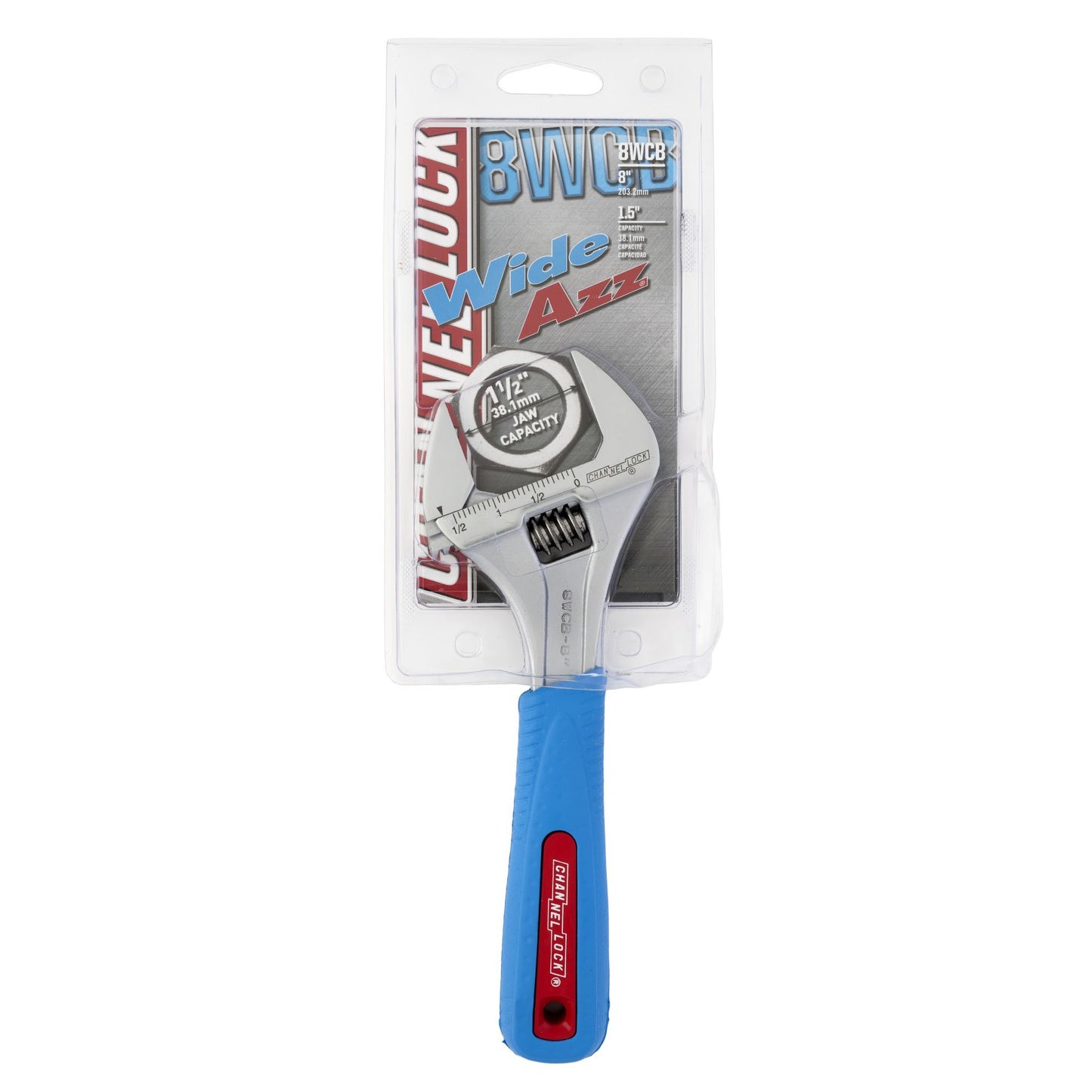 8WCB - 8" Code Blue Wideazz Adjustable Wrench