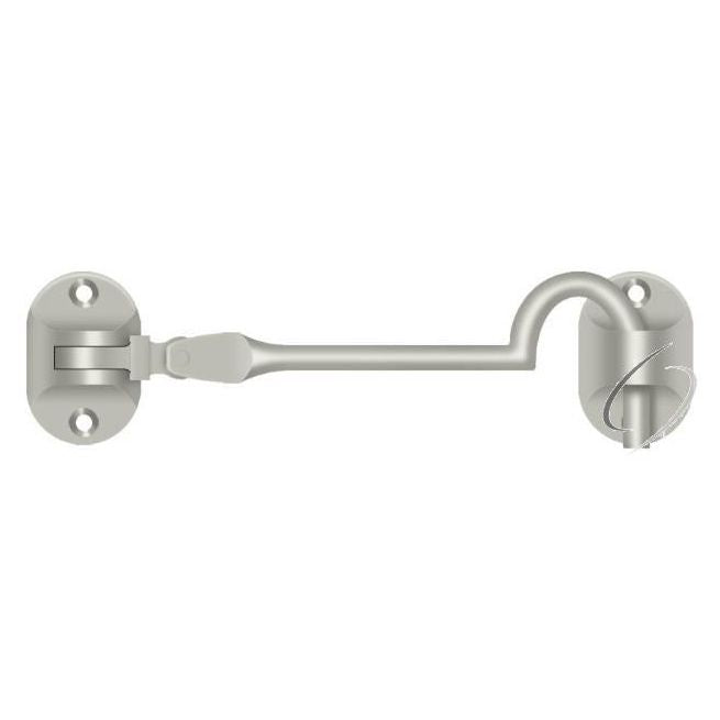 CHB4U15 Cabin Hooks; British Style; 4"; Satin Nickel Finish