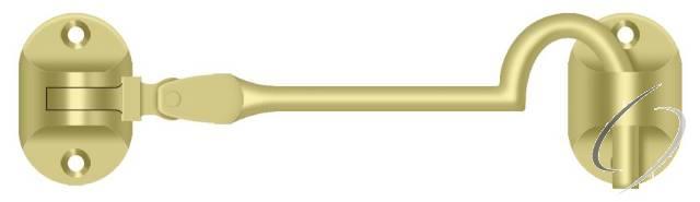 CHB4U3 Cabin Hooks; British Style; 4"; Bright Brass Finish