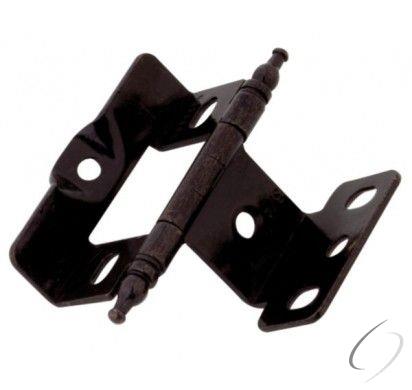 Amerock CM3175TMDAE 3/4" (19 mm) Full Inset Full Wrap Ball Tip Cabinet Hinge Dark Antique English Fi