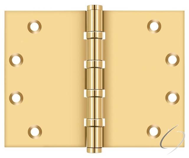 CSB4560BB - 4-1/2" x 6" Square Corner Hinge; Lifetime Brass Finish