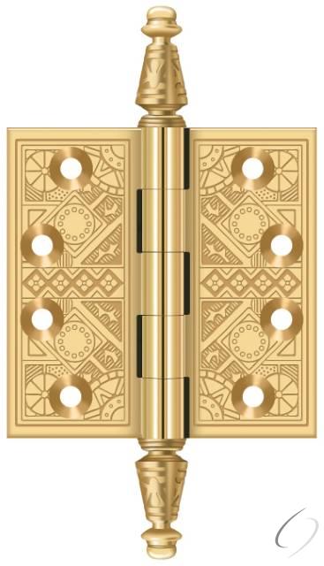 CSBP35 - 3-1/2" x 3-1/2" Square Hinge; Lifetime Brass Finish