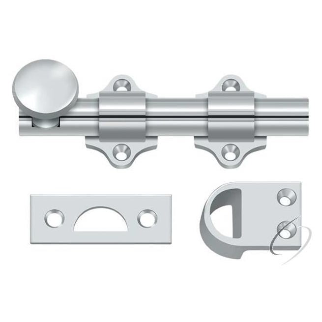 DDB425U26 4" Dutch Door Bolt; Heavy Duty; Bright Chrome Finish