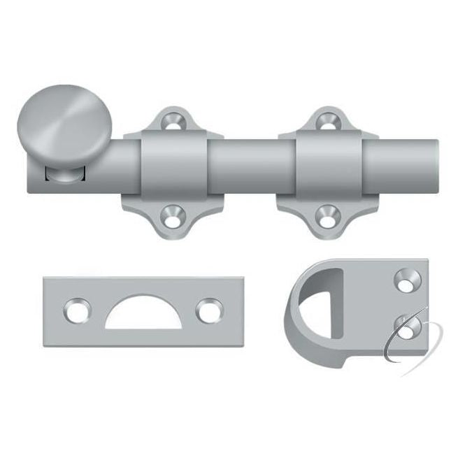 DDB425U26D 4" Dutch Door Bolt; Heavy Duty; Satin Chrome Finish
