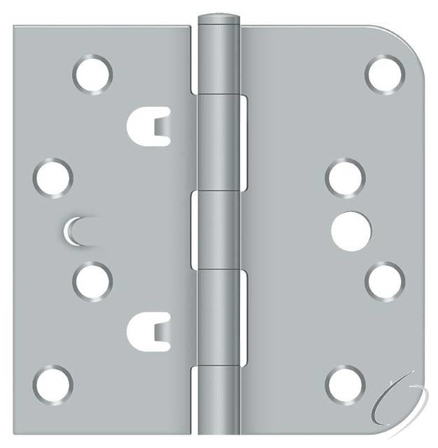 DE44058TT26D 4" x 4" x 5/8" x SQ Hinge; Satin Chrome Finish