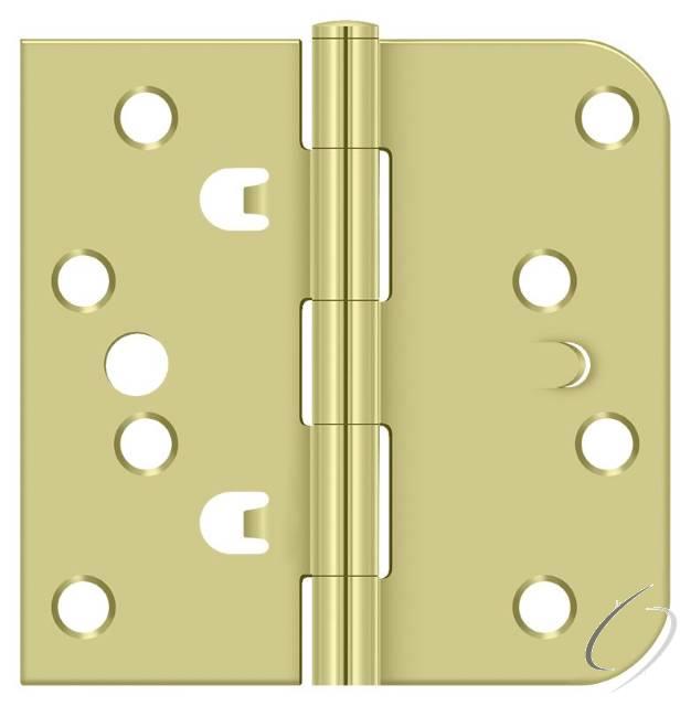 DE44058TT2D 4" x 4" x 5/8" x SQ Hinge; Zinc Dichromate Plated Finish
