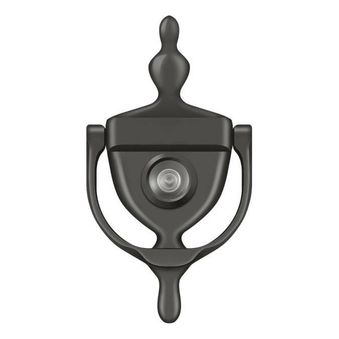 Deltana DKV630 - 6" Solid Brass Door Knocker with Viewer