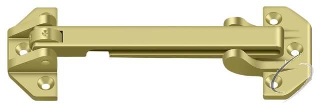 DGSB675U3 6-3/4" Door Guard; Bright Brass Finish
