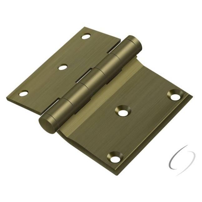 DHS3035U5 3" x 3-1/2" Half Surface Hinge; Antique Brass Finish