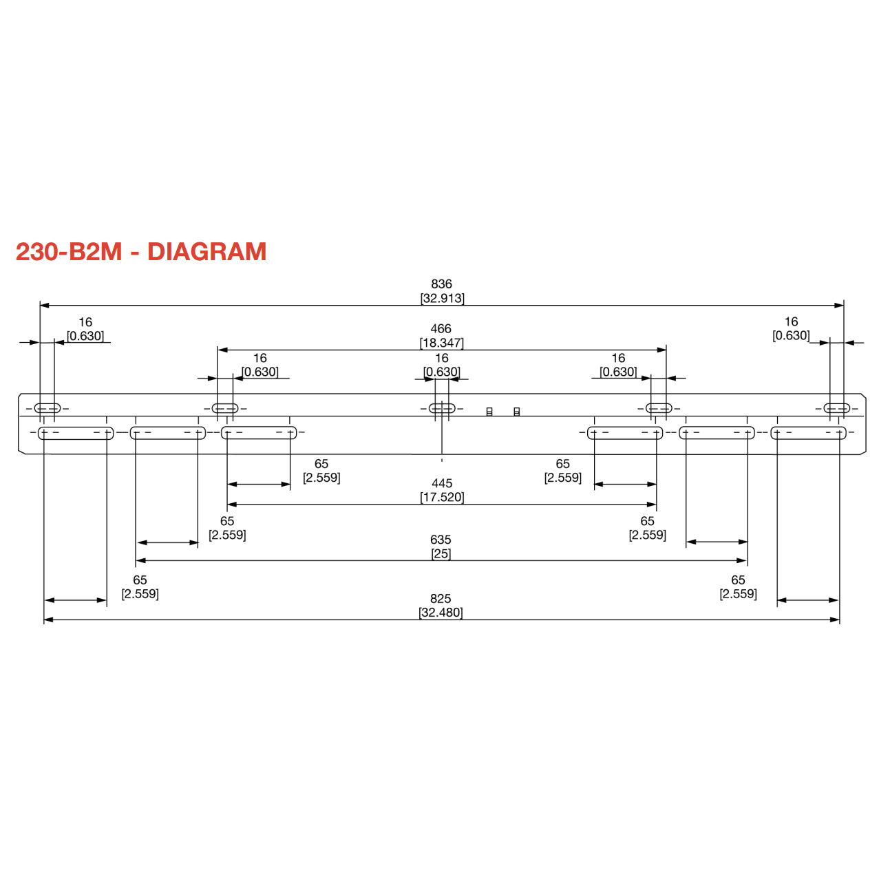 230-B2M - Hef-T-Bracket Mini-Split Condenser Wall Bracket - 165 lb Max