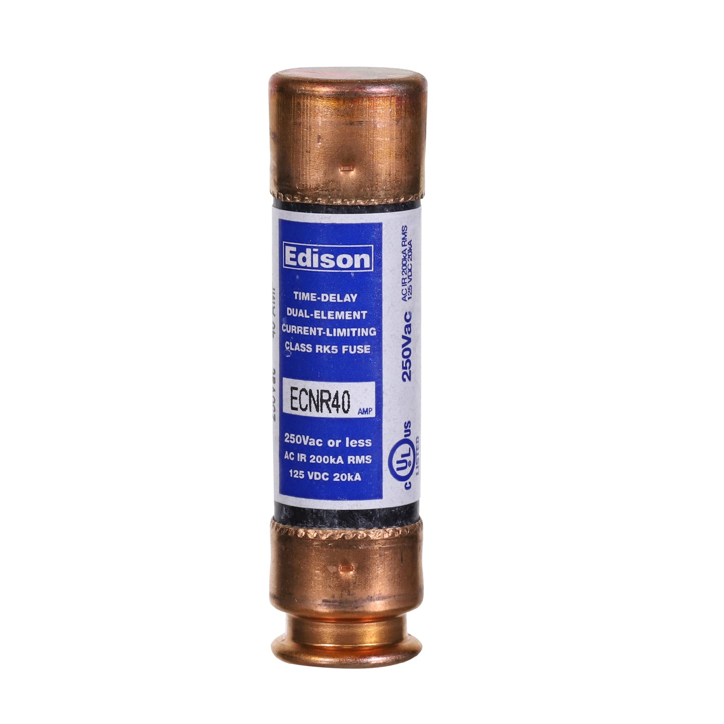 7-CRNR40 - Dual Element Time Delay RK5 Class Fuse - 40 Amp