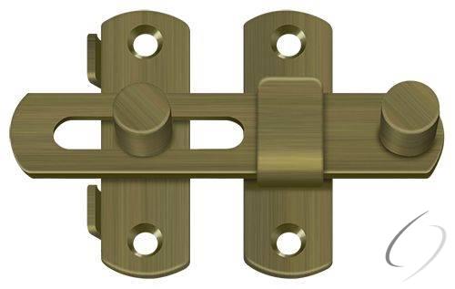 DL35U5 Drop Latch 3-1/2"; Antique Brass Finish