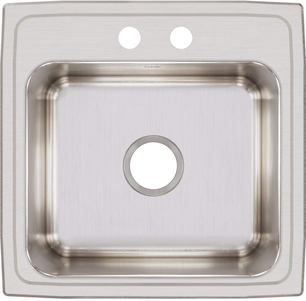 Elkay DLR1919102 - 18 Gauge Stainless Steel 19.5" x 19" x 10.125" Single Bowl Drop-in Laundry/Utilit