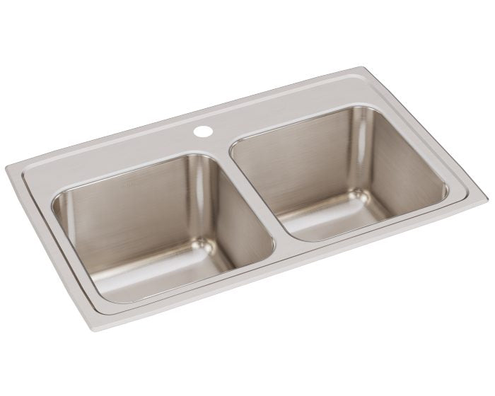 Elkay DLR2918101 - 18 Gauge Stainless Steel 29" x 18" x 10" Double Bowl Drop-in Kitchen Sink