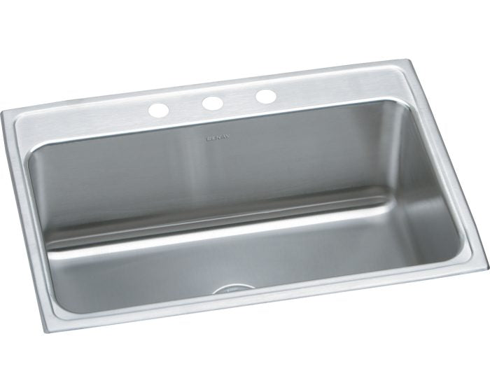 Elkay DLR3122123 - 18 Gauge Stainless Steel 31" x 22" x 11.625" Single Bowl Drop-in Kitchen Sink