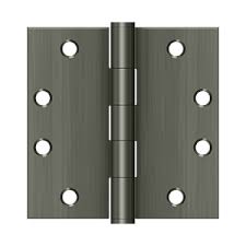S45U1B 4-1/2" x 4-1/2" Square Hinge; Heavy Duty; Paint Black Finish