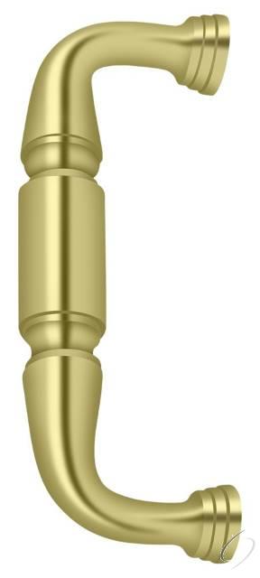 DP675U3 Door Pull; 6"; Bright Brass Finish