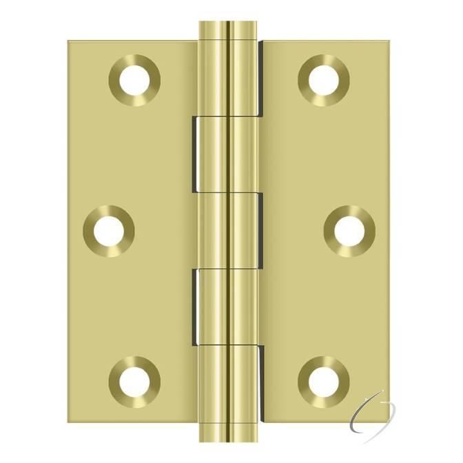DSB3025U3 3" x 2-1/2" Screen Door Hinge; Bright Brass Finish