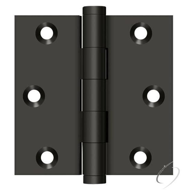 DSB310B 3" x 3" Square Hinge; Oil Rubbed Bronze Finish