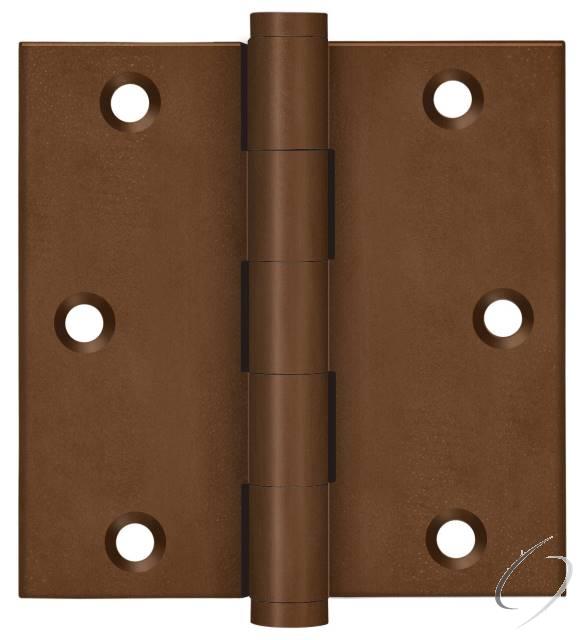 DSB3510BR 3-1/2" x 3-1/2" Square Hinge; Bronze Rust Finish