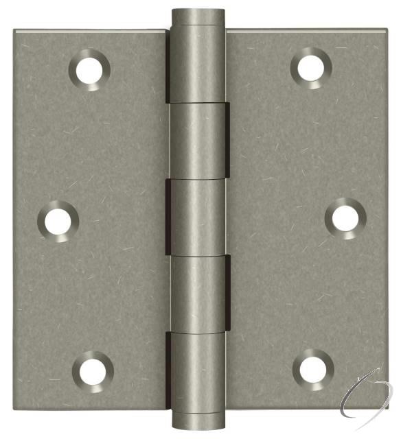 DSB3510WL 3-1/2" x 3-1/2" Square Hinge; White Bronze Light Finish