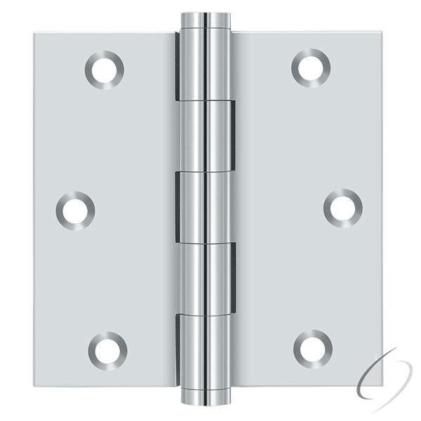 DSB3526-R 3-1/2" x 3-1/2" Square Hinge; Residential; Bright Chrome Finish