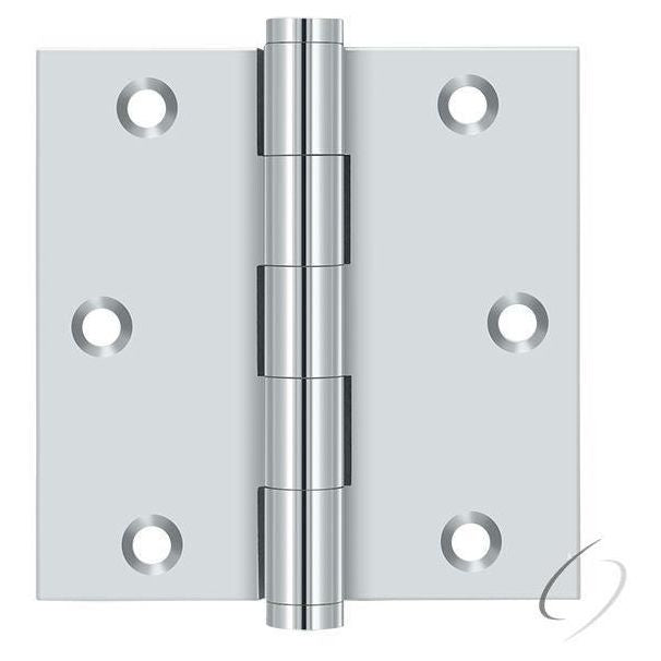 DSB3526 3-1/2" x 3-1/2" Square Hinge; Bright Chrome Finish