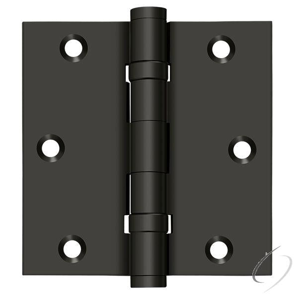DSB35B10B 3-1/2" x 3-1/2" Square Hinge; Ball Bearings; Oil Rubbed Bronze Finish