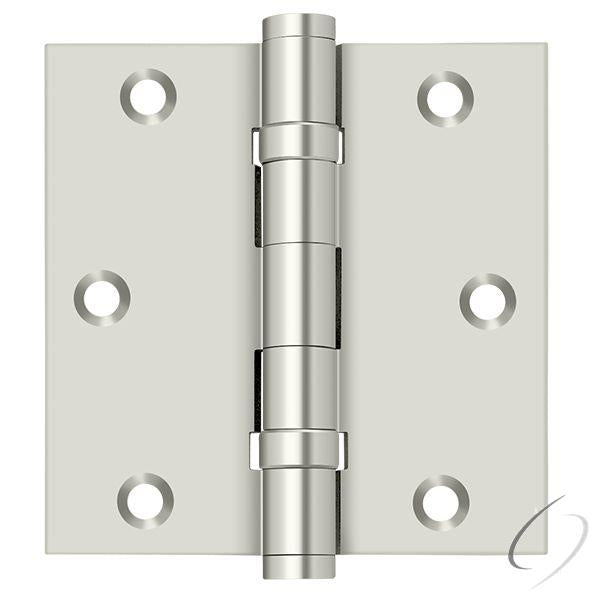 DSB35B14 3-1/2" x 3-1/2" Square Hinge; Ball Bearings; Bright Nickel Finish