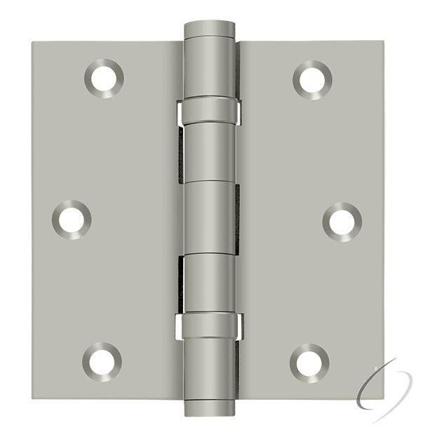 DSB35B15 3-1/2" x 3-1/2" Square Hinge; Ball Bearings; Satin Nickel Finish