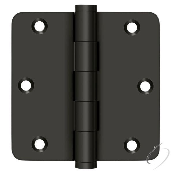DSB35R410B-R 3-1/2" x 3-1/2" x 1/4" Radius Hinge; Residential; Oil Rubbed Bronze Finish