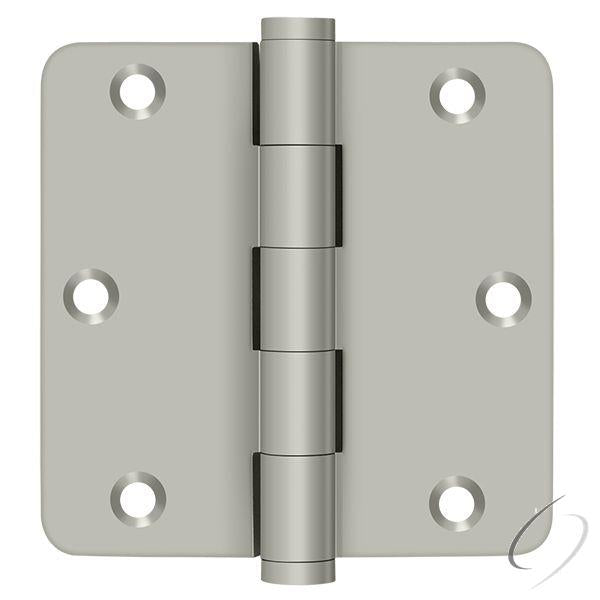 DSB35R415 3-1/2" x 3-1/2" x 1/4" Radius Hinge; Satin Nickel Finish