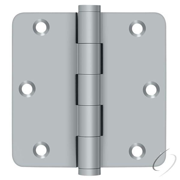 DSB35R426D-R 3-1/2" x 3-1/2" x 1/4" Radius Hinge; Residential; Satin Chrome Finish