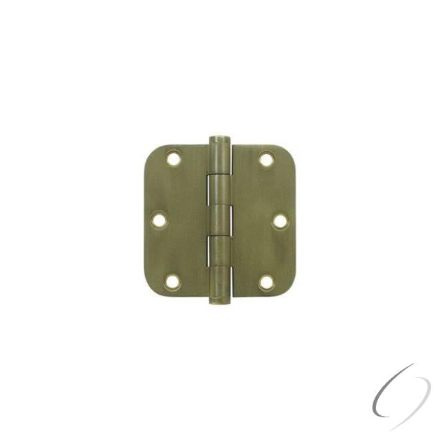 DSB35R510BM-R 3-1/2" x 3-1/2" x 5/8" Radius Hinge; Bronze Medium Finish