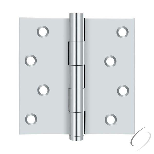 DSB426-RZ 4" x 4" Square Hinge Residential / Zig-Zag; Bright Chrome Finish