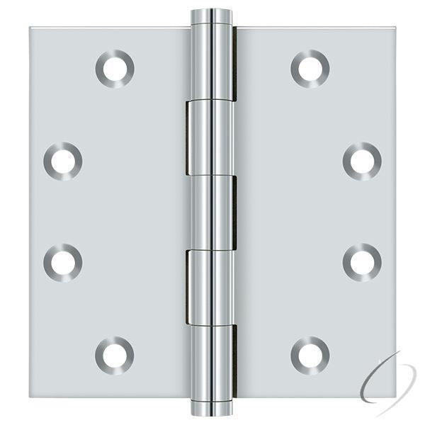 DSB4526 4-1/2" x 4-1/2" Square Hinge; Bright Chrome Finish