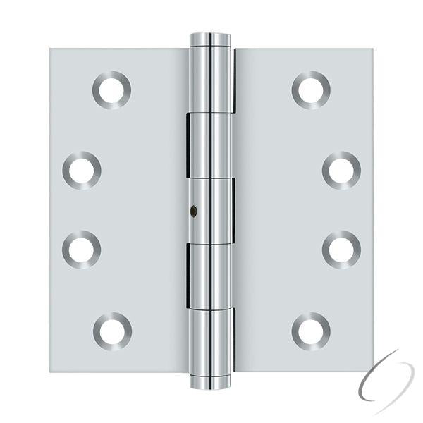 DSB4N26 4" x 4" Square Hinge; Bright Chrome Finish