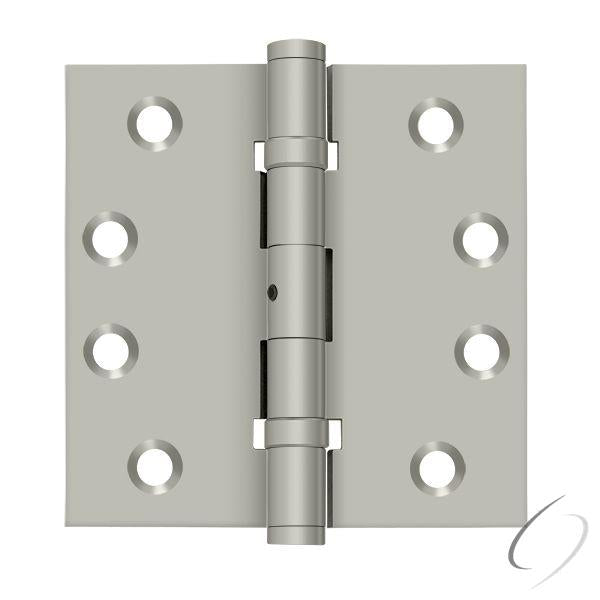 DSB4NB15 4" x 4" Square Hinge; Ball Bearings; Satin Nickel Finish