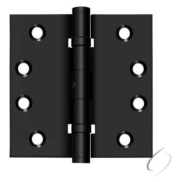 DSB4NB19 4" x 4" Square Hinge; Ball Bearings; Black Finish