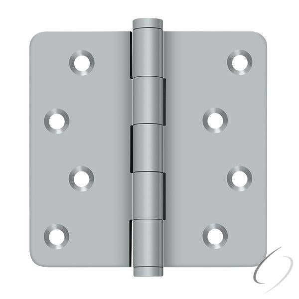 DSB4R426D-RZ 4" x 4" x 1/4" Radius Hinge / Zig-Zag; Satin Chrome Finish