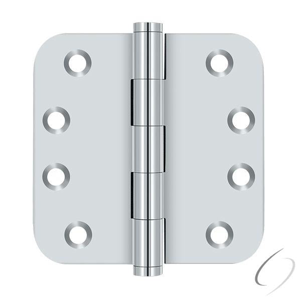 DSB4R526 4" x 4" x 5/8" Radius Hinge; Bright Chrome Finish