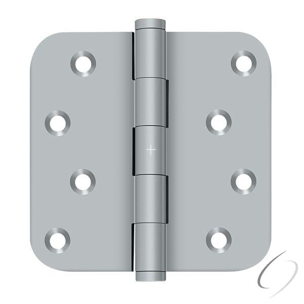 DSB4R526D-RZ 4" x 4" x 5/8" Radius Hinge / Zig-Zag; Satin Chrome Finish