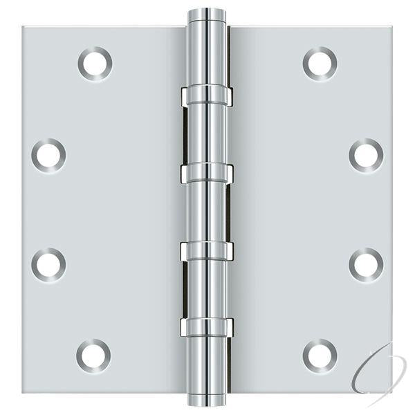 DSB55B26 5" x 5" Square Ball Bearing Hinge; Bright Chrome Finish